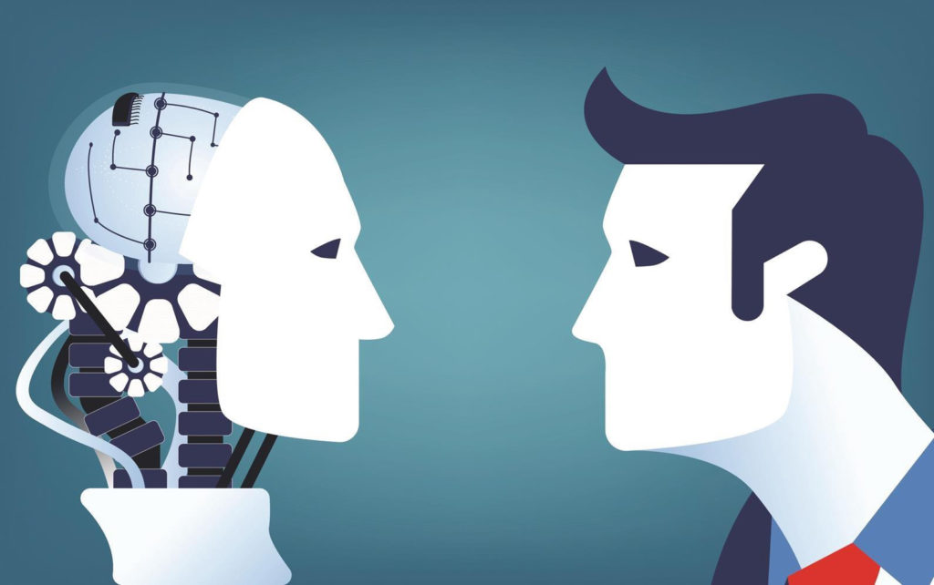human being and AI